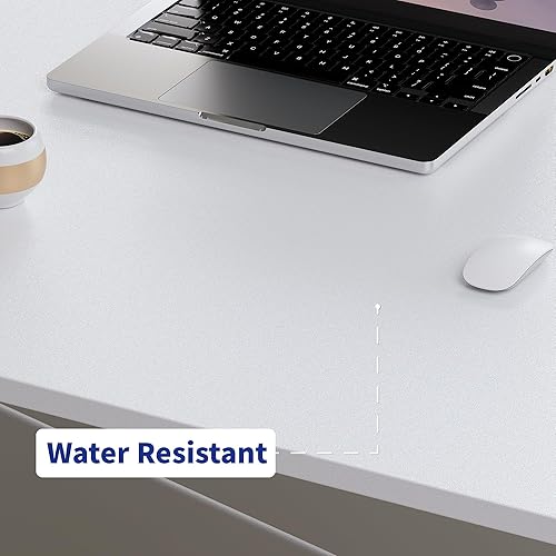 Miniatura 5 de Pamray Escritorio de computadora de 23 pulgadas para espacios pequeños, escritorio de trabajo de oficina en casa con gancho para auriculares,