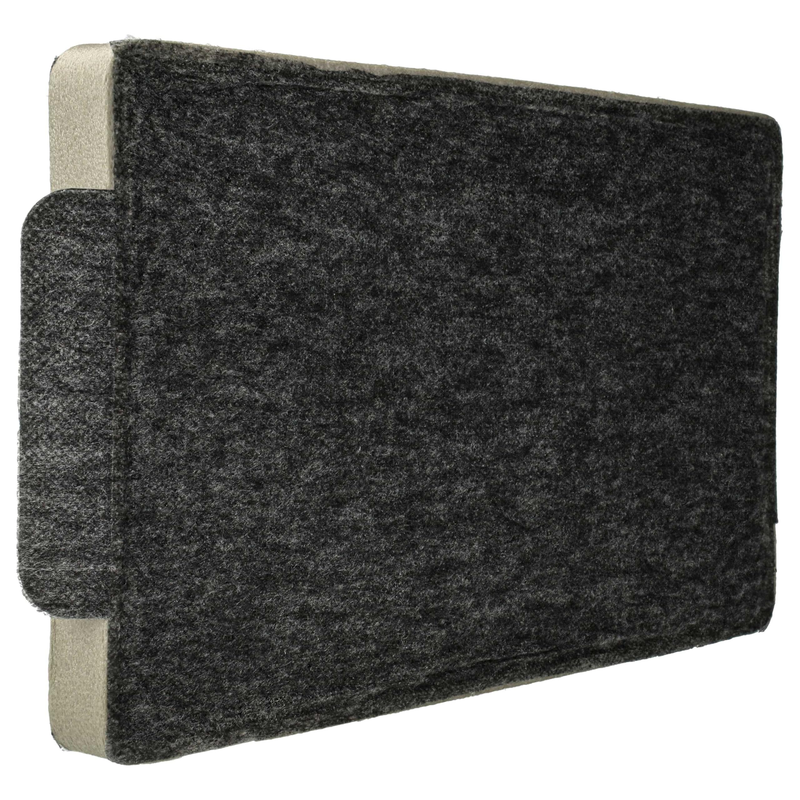 vhbw 4x Aktivkohlefilter kompatibel mit Miele DA 3596 | DA 3668, DA 3690, DA 3598, DA 3660, DA 3698 Dunstabzugshaube - 23,7 x 14,6 x 1,9 cm