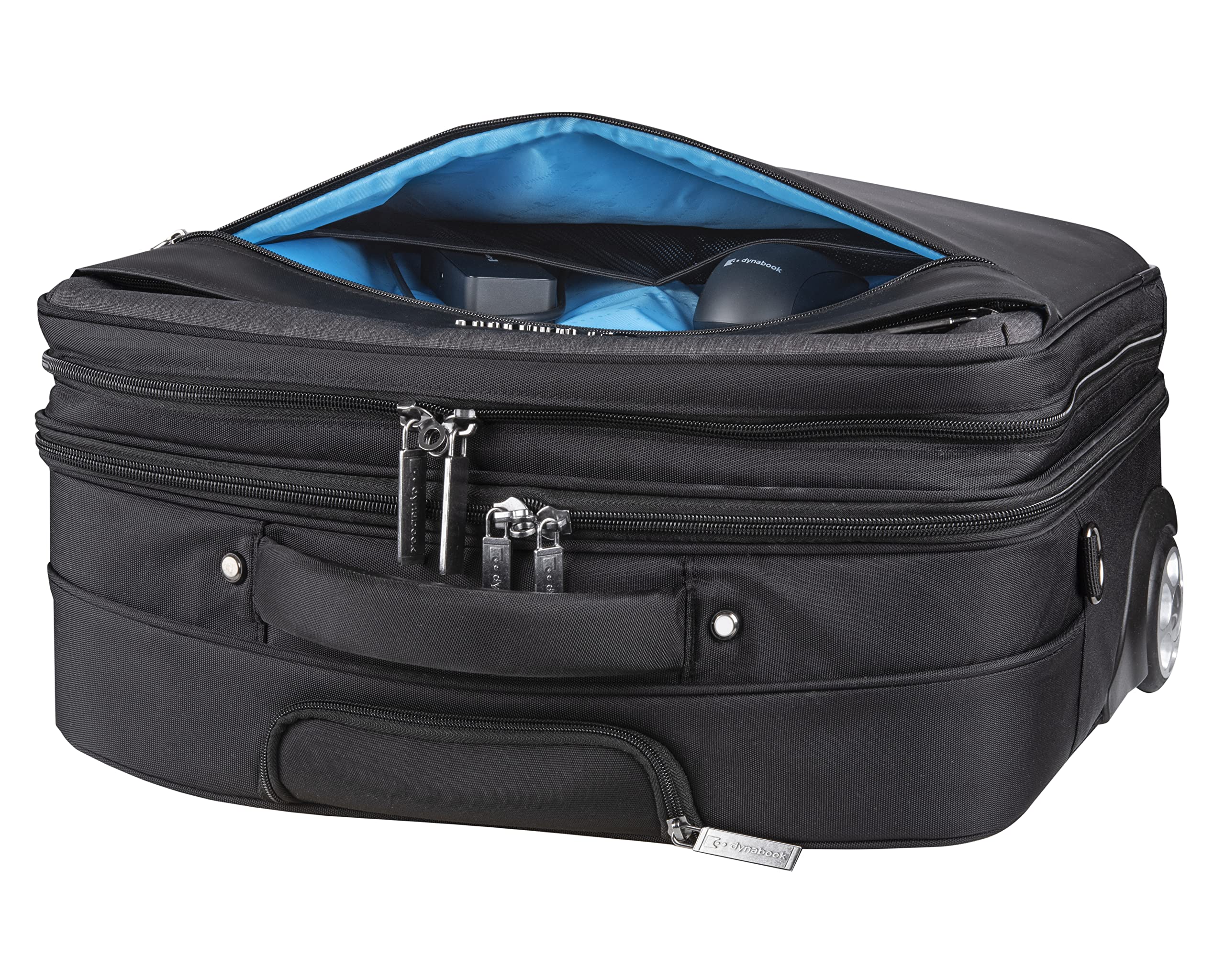 dynabook Ultimate torba podróżna na laptopa 15,6" z kółkami - wyściełana walizka do noszenia z przegrodą na laptopa, szara, szary