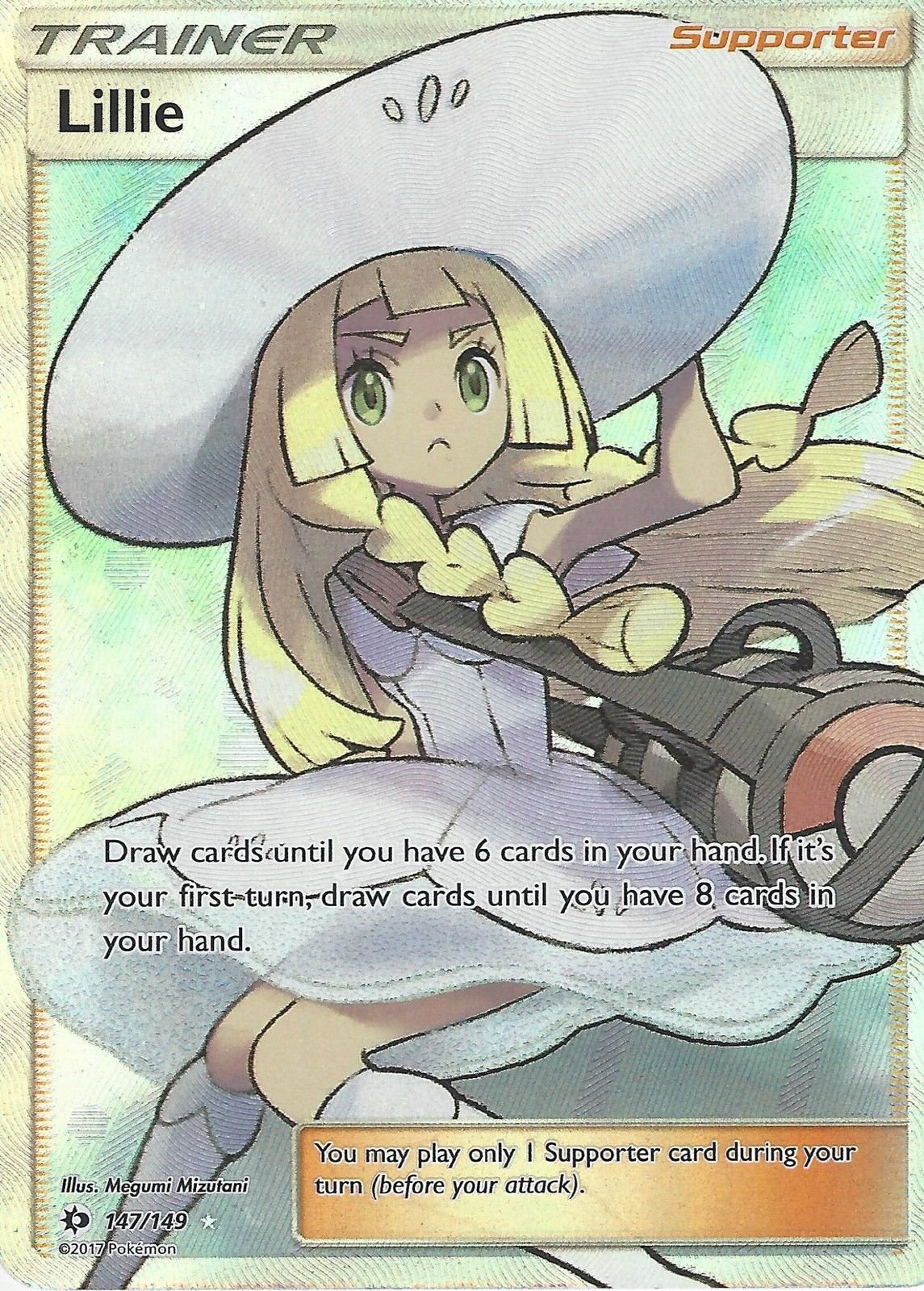 Pokemon Sun & Moon Lillie 147/149 Holo Trainer Card : Amazon.nl: Toys &  Games
