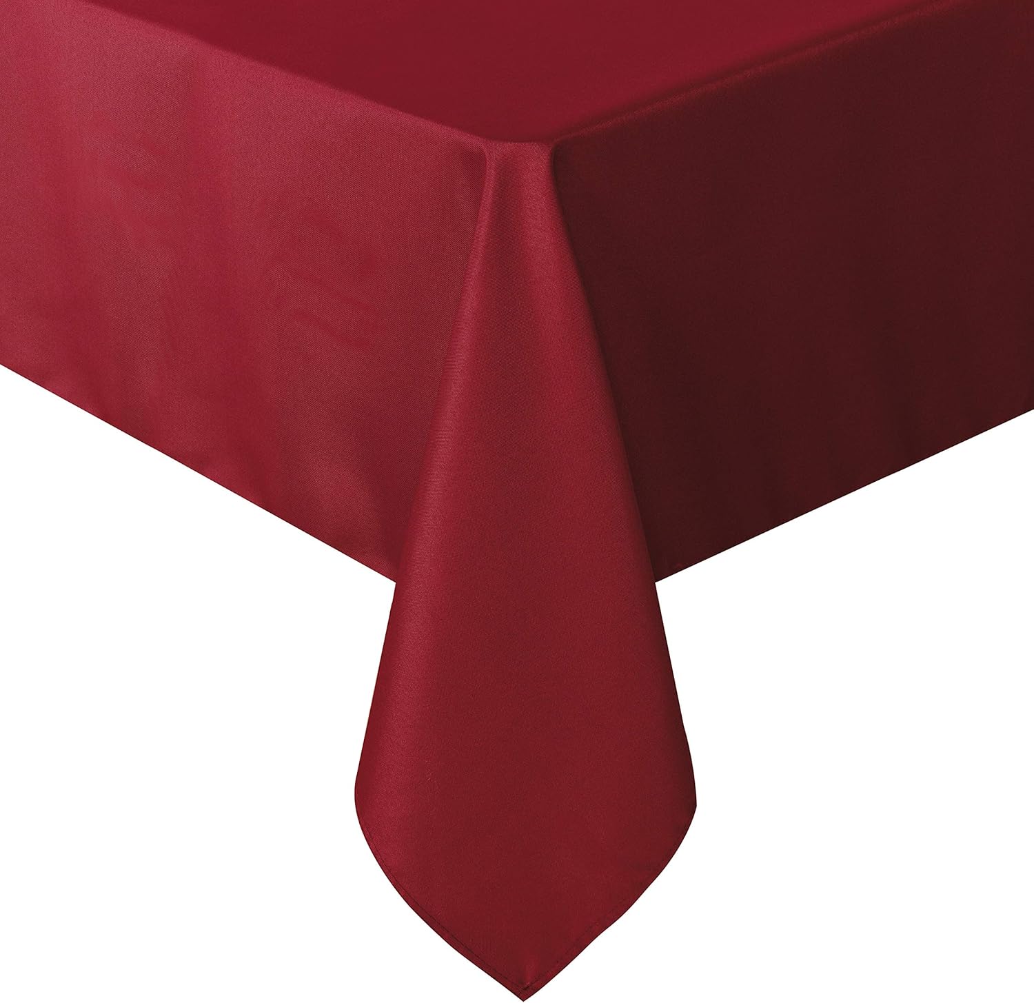 sancua Rectangle Tablecloth - 60 x 84 Inch - Stain and Wrinkle Resistant Washable Polyester Table Cloth, Decorative Fabric Table Cover for Dining Table, Buffet Parties and Camping, Orange: Home & Kitchen