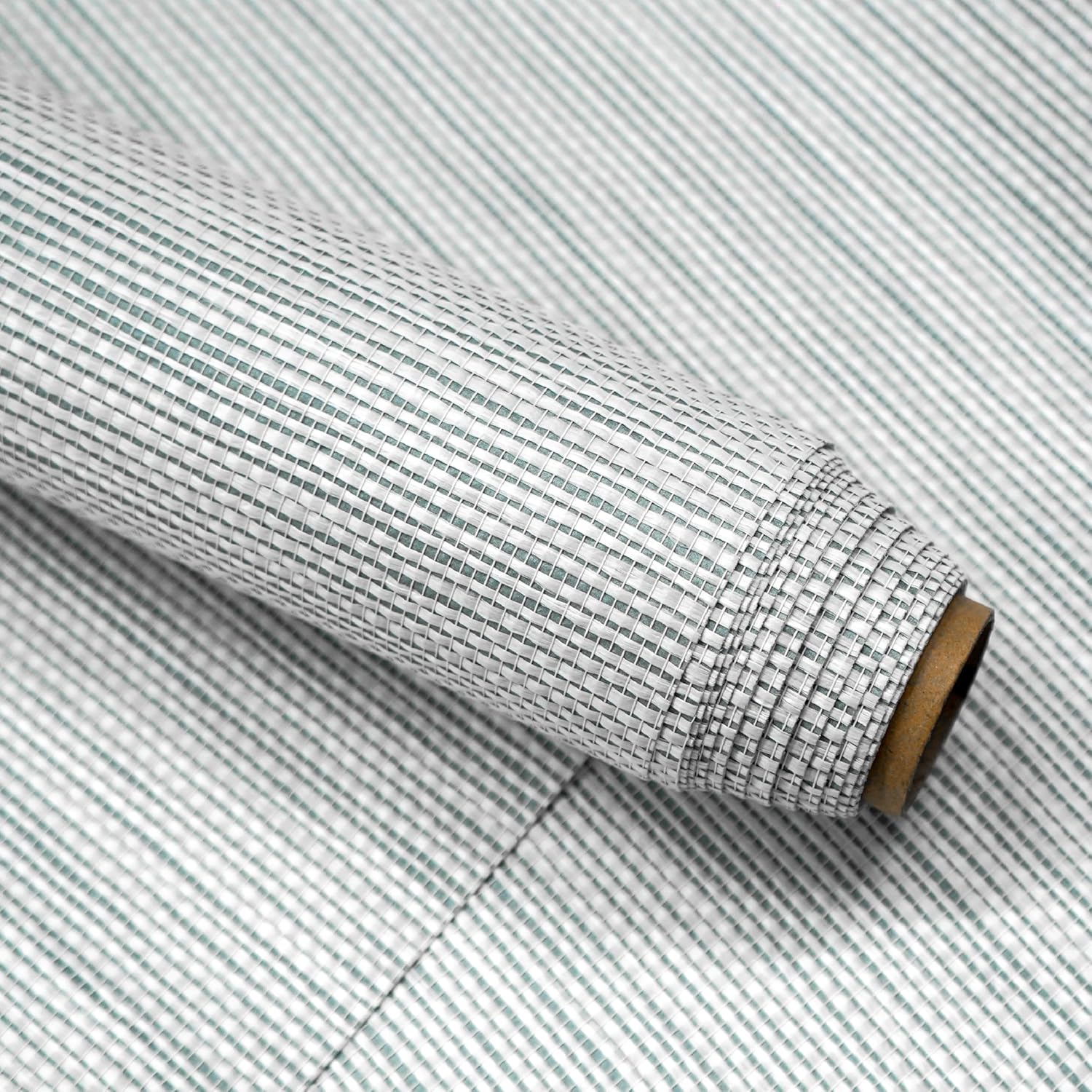 Ansehan Wallcovering W100209 Titan Collection 36" W x 8 Yard L, Natural Paper Weave Grasscloth Modern Texture Wallcovering for Living Room Bedroom Feature Wall, Pale Blue/Cool Grey/White