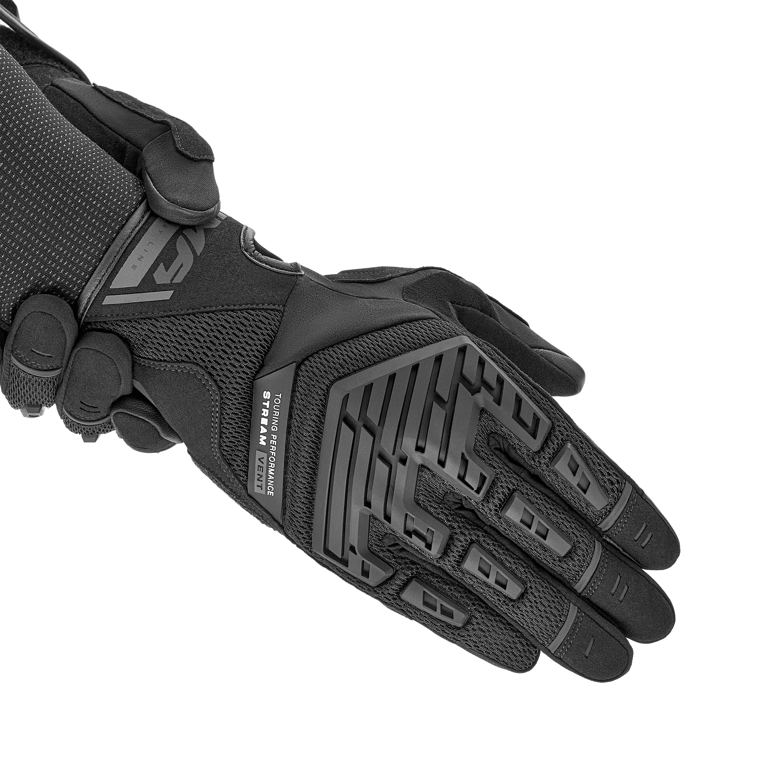 SHIMA STREAM Motorrad Handschuhe Damen Kurze Sommer Motorradhandschuhe Schutz Schutzkleidung Touchscreen Motorcycle Belüftet Verstärkt Leicht Motorbike Sommerhandschuh (Frauen, Schwarz, XS)