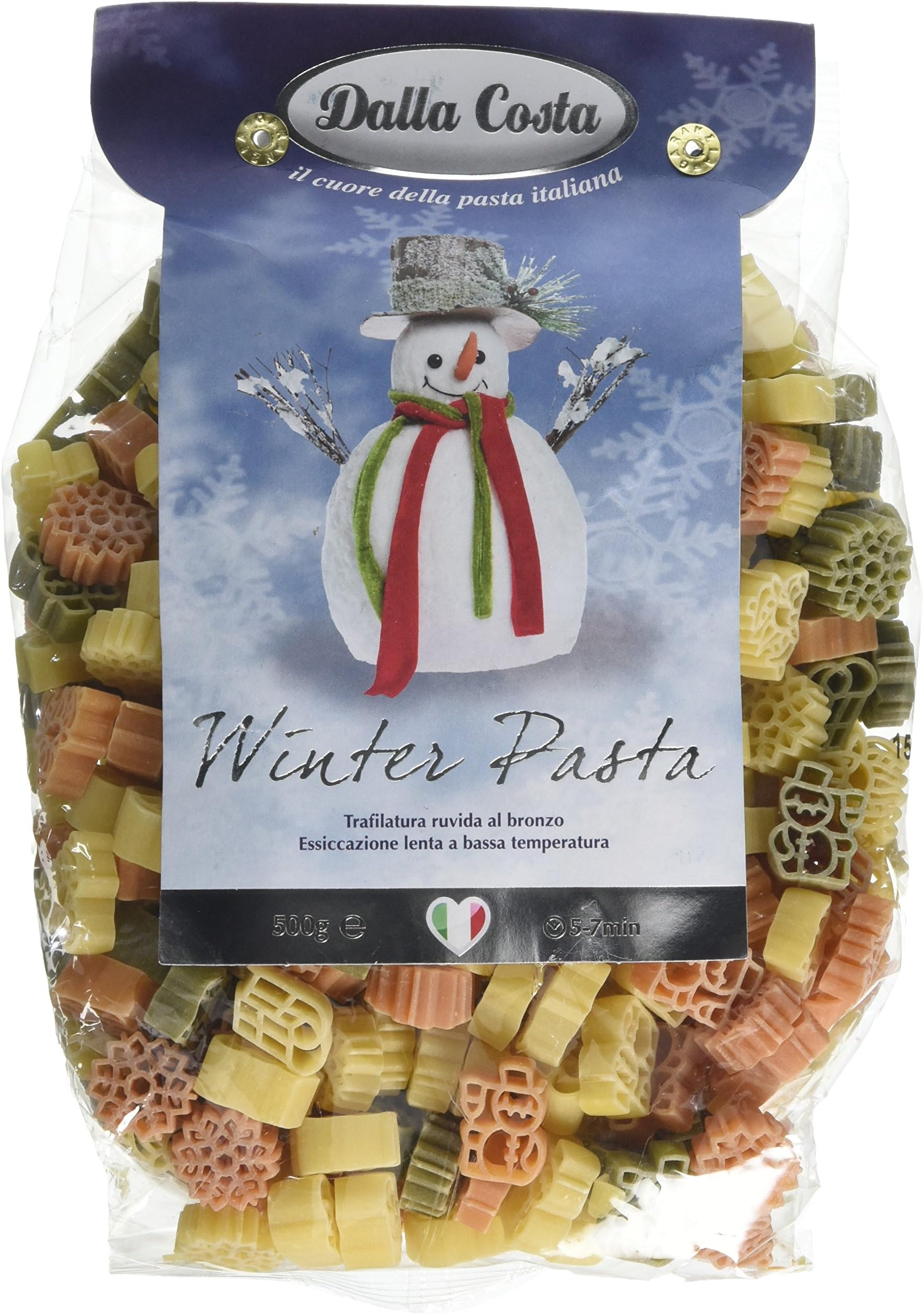 Dalla Costa Winter Pasta 500 g (Pack of 6)