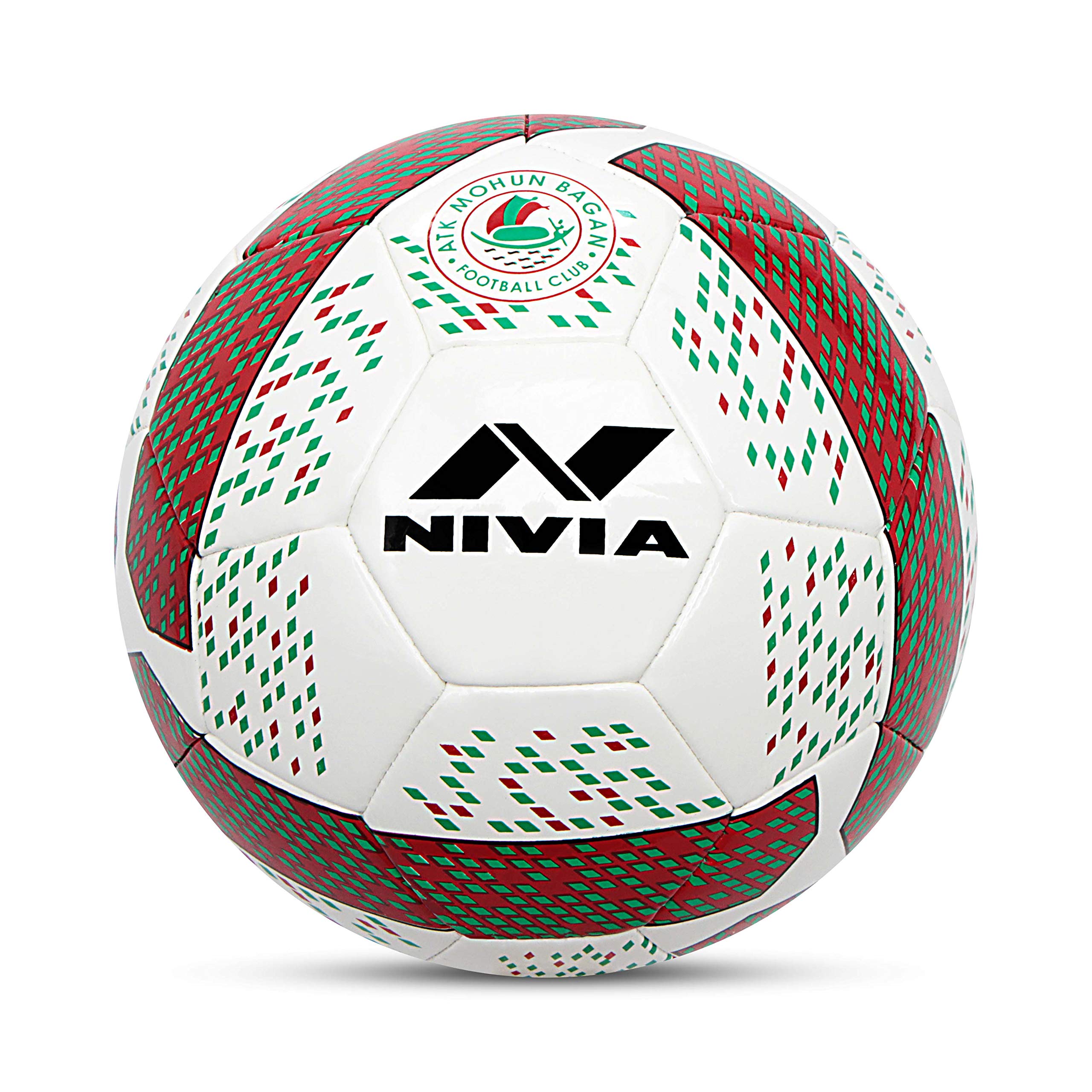 ATK Mohun Bagan Football, Size 5, Diameter 22 cm (FB-ATK02_White)