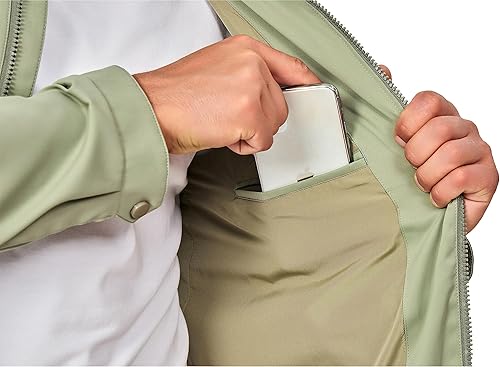 Miniatura 4 de Little Donkey Andy Chaqueta ligera cortavientos para hombre, para primavera, otoño, softshell, para senderismo, viajes