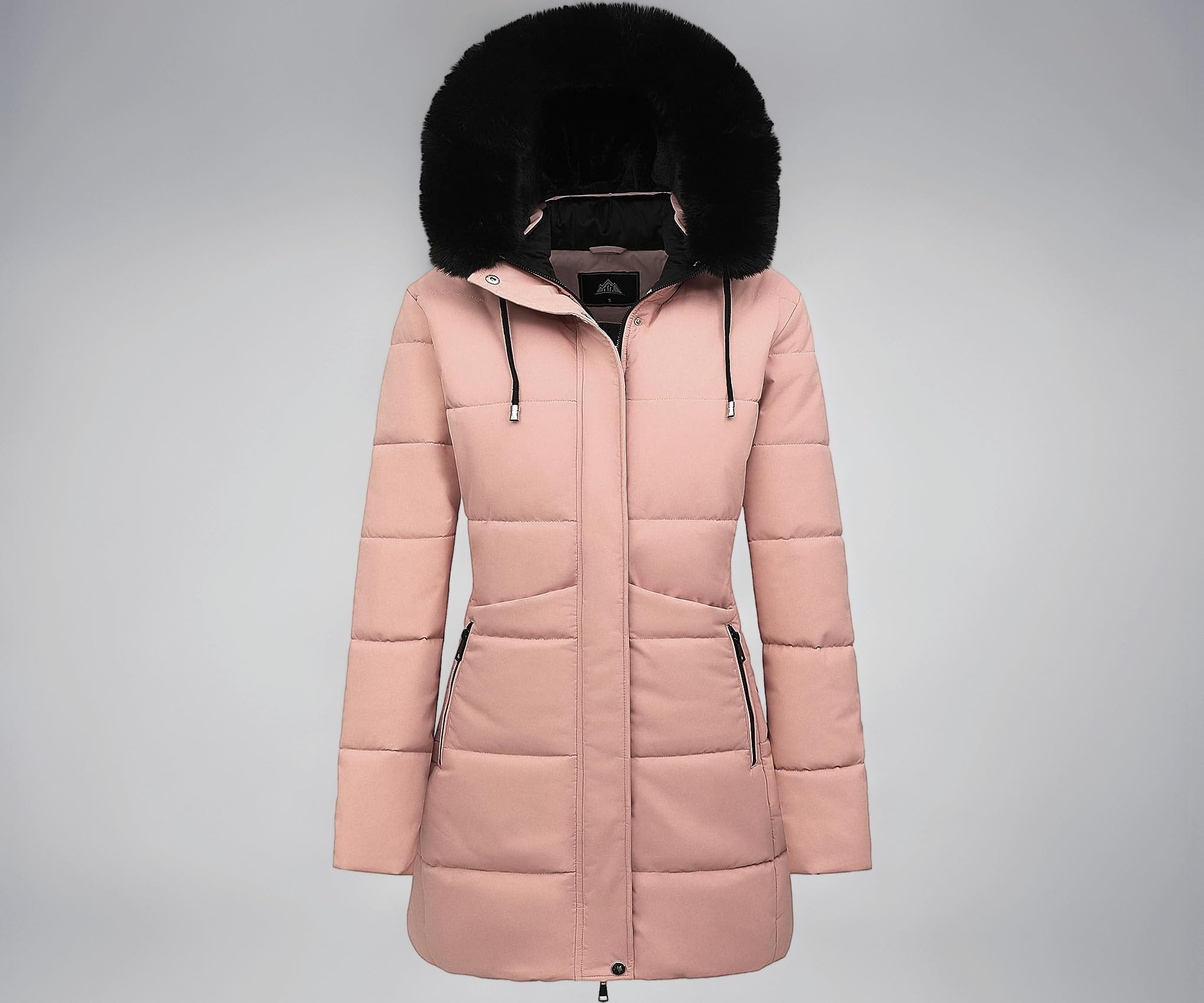 MOERDENG Women's Warm Winter Puffer Coat Waterproof Long Down Jacket