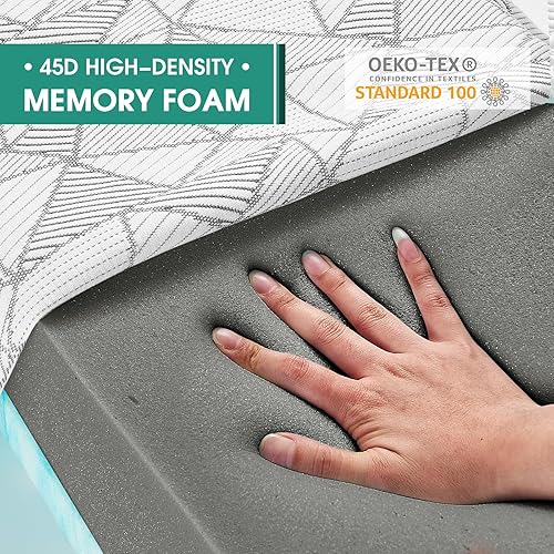 Miniatura 4 de BETU Almohadas cúbicas de espuma viscoelástica para dormir de lado, almohadas cervicales para aliviar el dolor, dormir y soporte de cama, almohadas