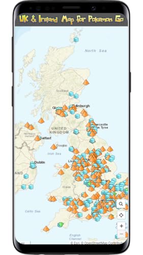 UK & Ireland Map for Pokemon Go