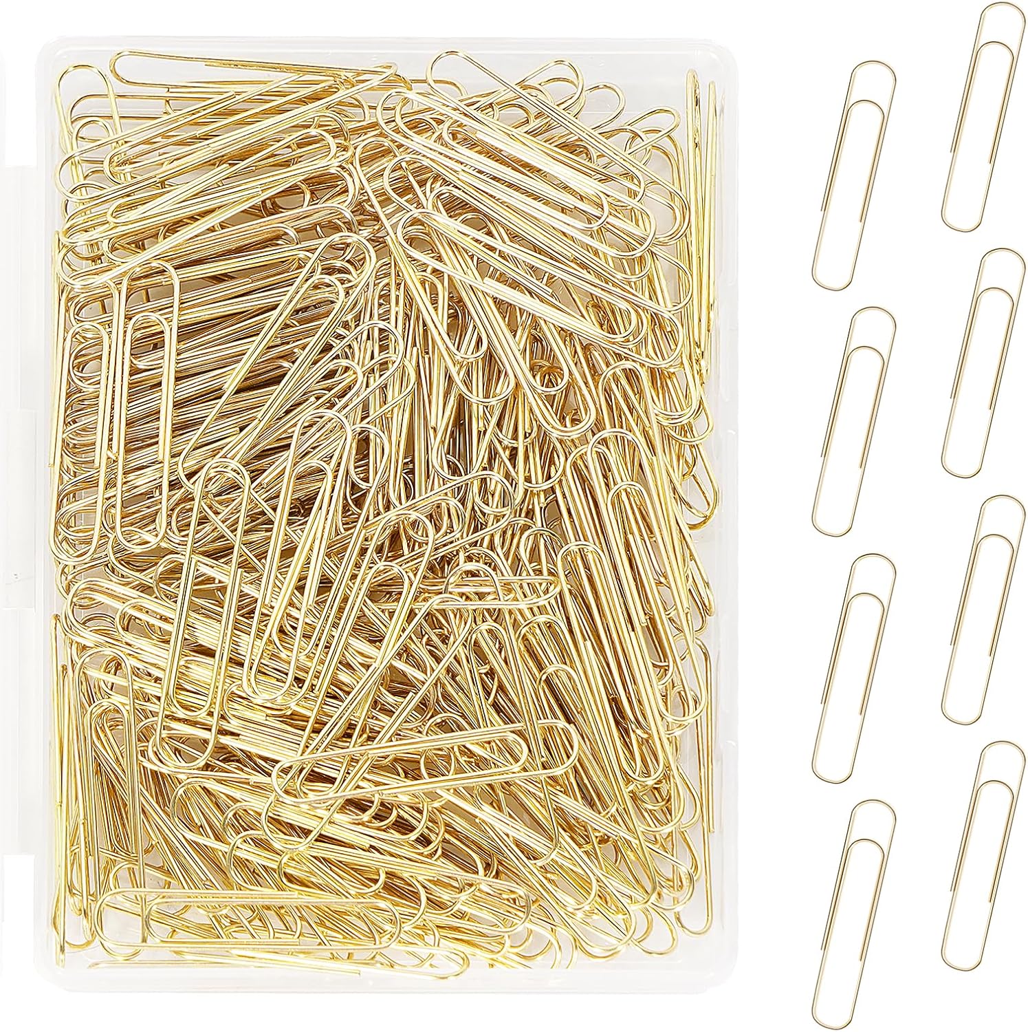 Jumbo Paper Clips, 200pcs 2 Inch Paper Clip, Large PaperClips, Stainless Steel, Paperclip for Paperwork Office School Home and Personal Use (Golden) Jumbo Paper Clips, 200pcs 2 Inch Paper Clip, Large PaperClips, Stainless Steel, Paperclip for Paperwork Office School Home and Personal Use (Golden)