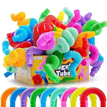 VEYLIN Pop Tubes, 6PCS Fidget Toys For Kids, Sensory And