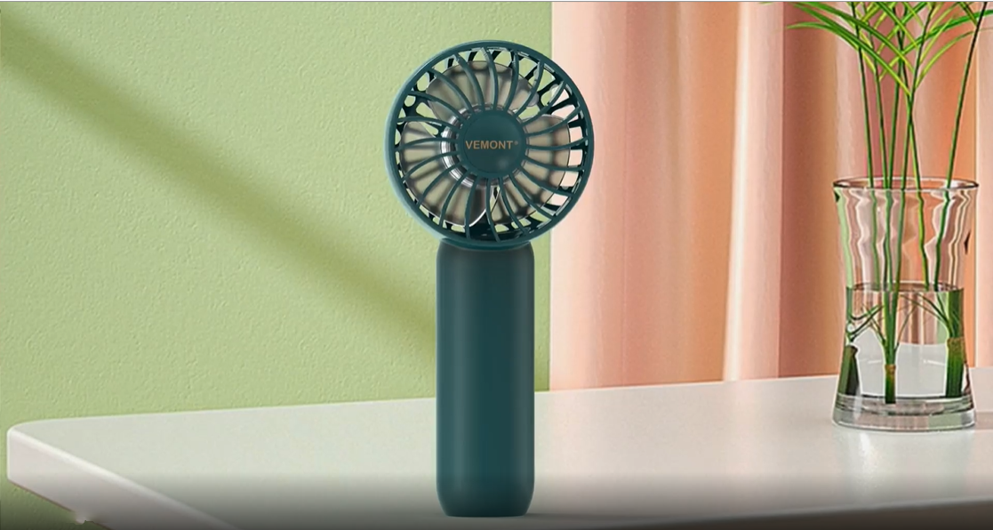 Tragbarer 3-in-1 Ventilator – Faltbar, Mit LED-Anzeige & Turbo-Kühlung | USB-C, Wiederaufladbar