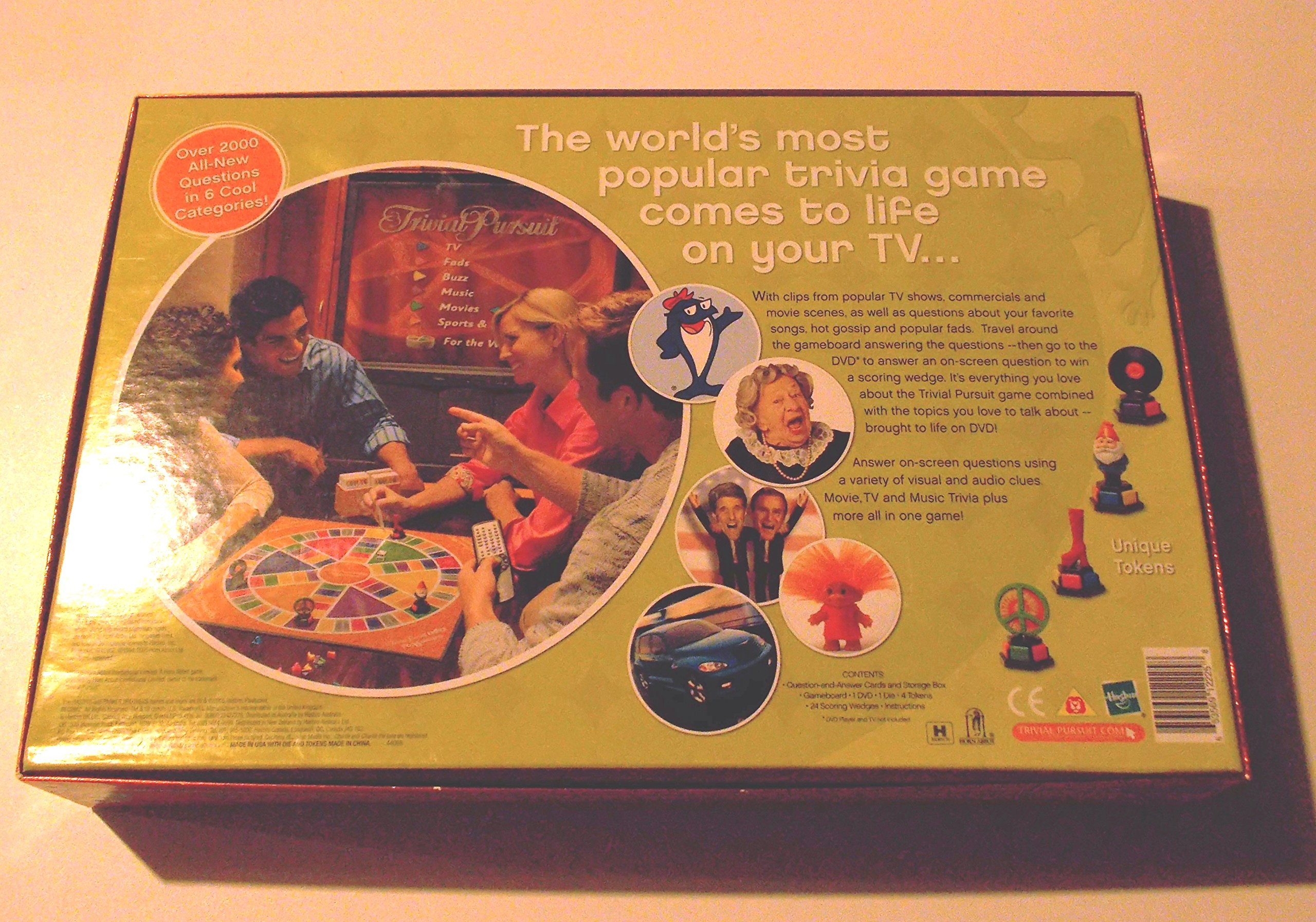 2 To 6 Players. - Trivial Pursuit - Dvd Pop Culture 2Nd Edition by Hasbro