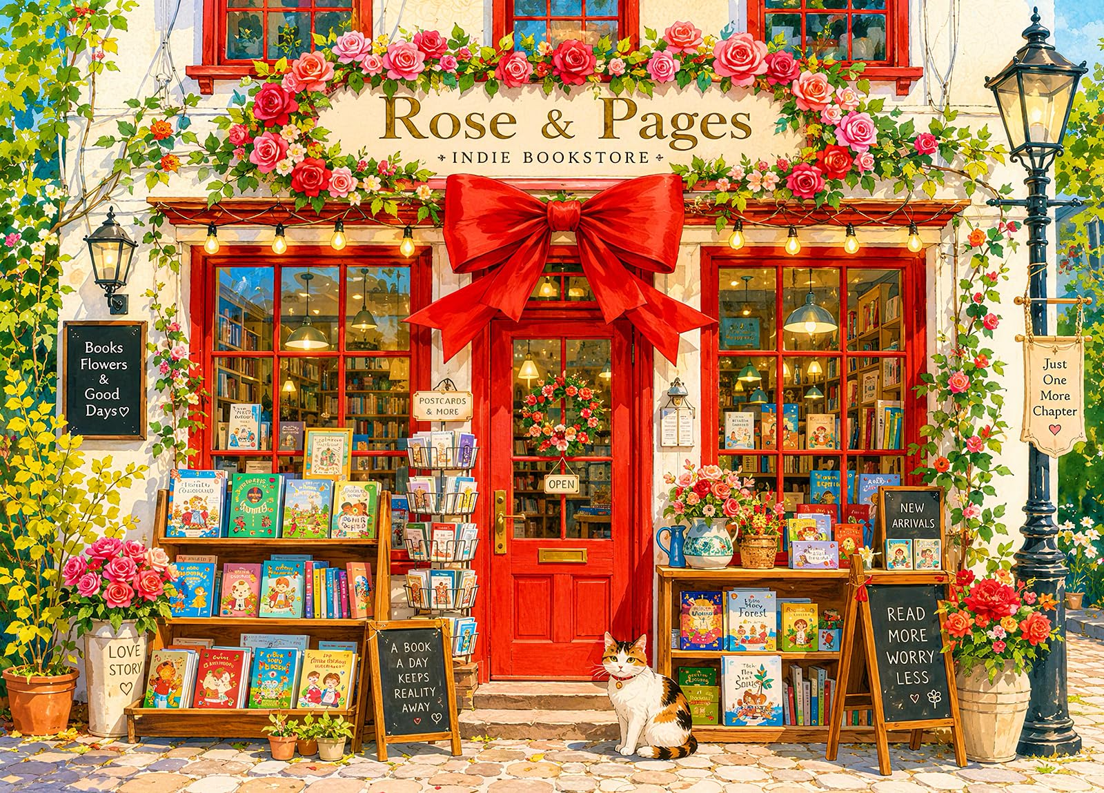 Rose and Pages Jigsaw Puzzles for Adults 1000 Jigsaws