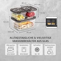 CASO Vacu OneTouch Eco kézi vákuumozó szett üveg tárolóedényekkel és zip zacskókkal 3