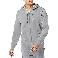 Amazon Essentials Felpa Leggera con Cappuccio in French Terry con Zip Integrale vestibilità Comoda Uomo