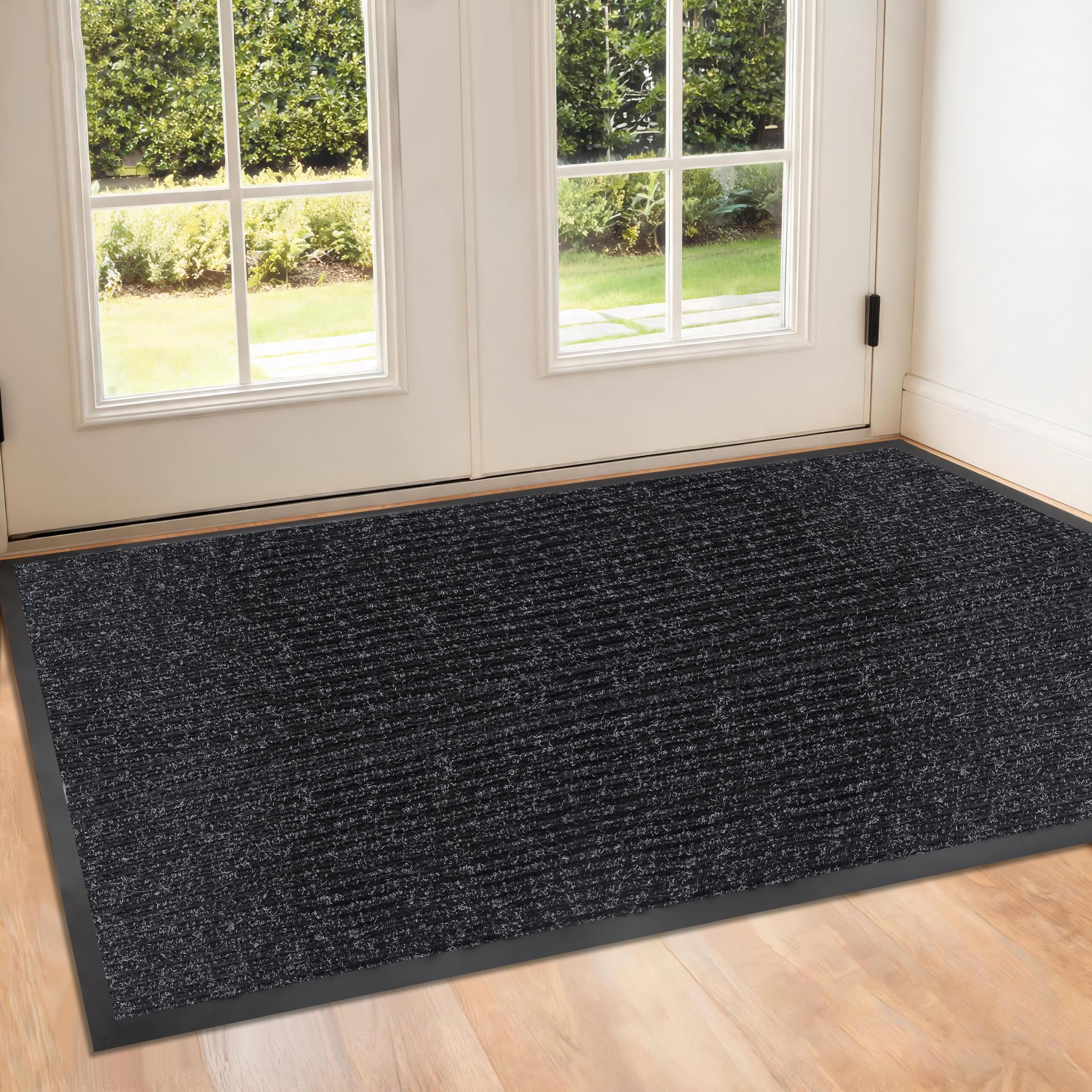 Storystore 3' x 10' Front Door, Mat Heavy-Duty Commercial Mat for Indoor/Outdoor Entryways, Non Slip Rubber Backing Low Profile for Entrance Home Office, Patio & Garage(Gray) — Amazon image 11
