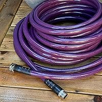 Vista 2 de Water Right, manguera de jardín serie 600., Conexiones de latón, Berenjena