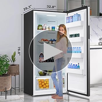 Amazon.com: SMETA 直立式冷凍機,21 Cu。 Ft,全冰箱,可轉換冷凍