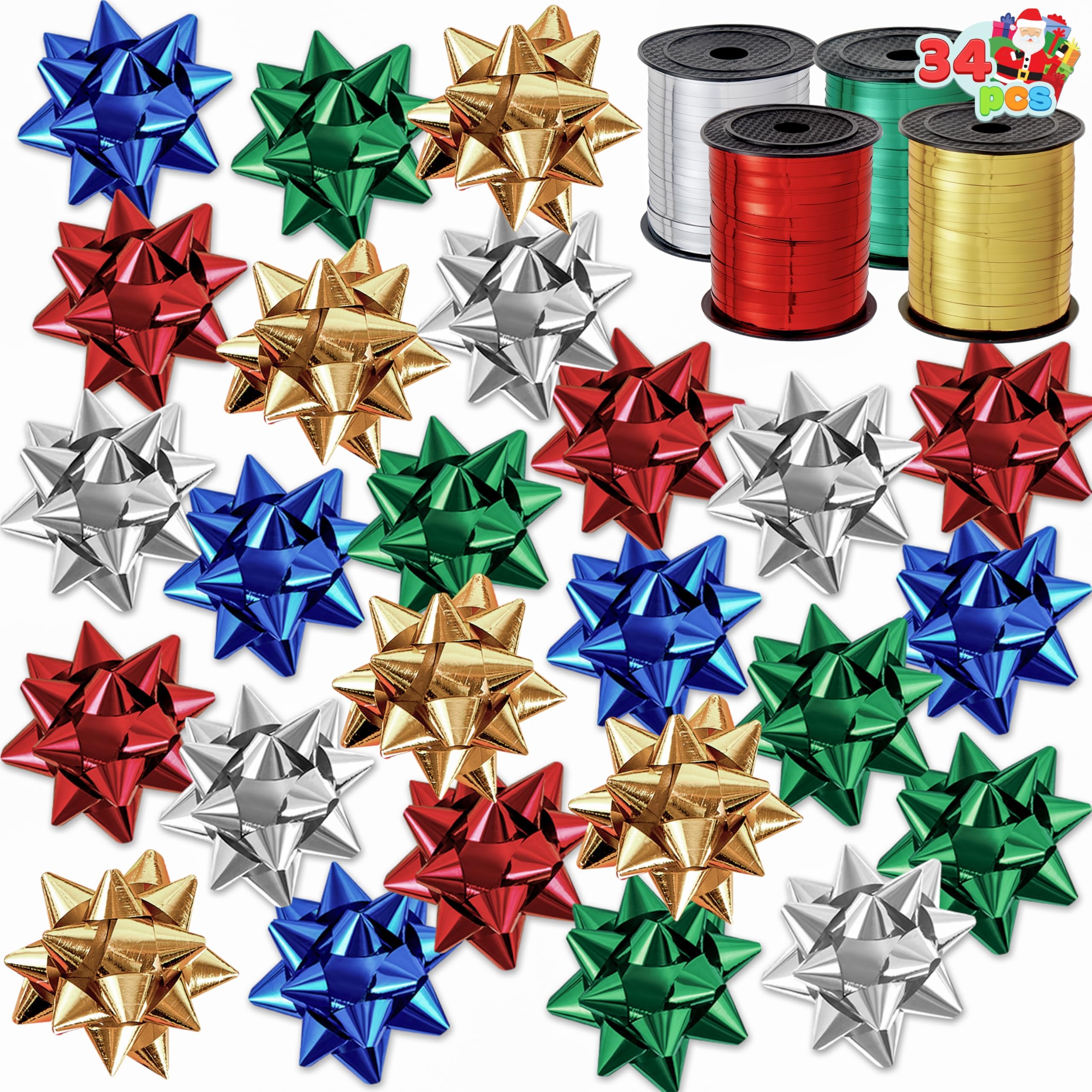 4 Ribbons with 30 Pcs bows