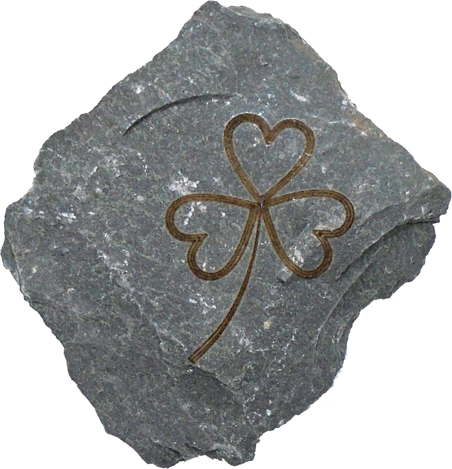MyStones Engraved Irish Stone Shamrock
