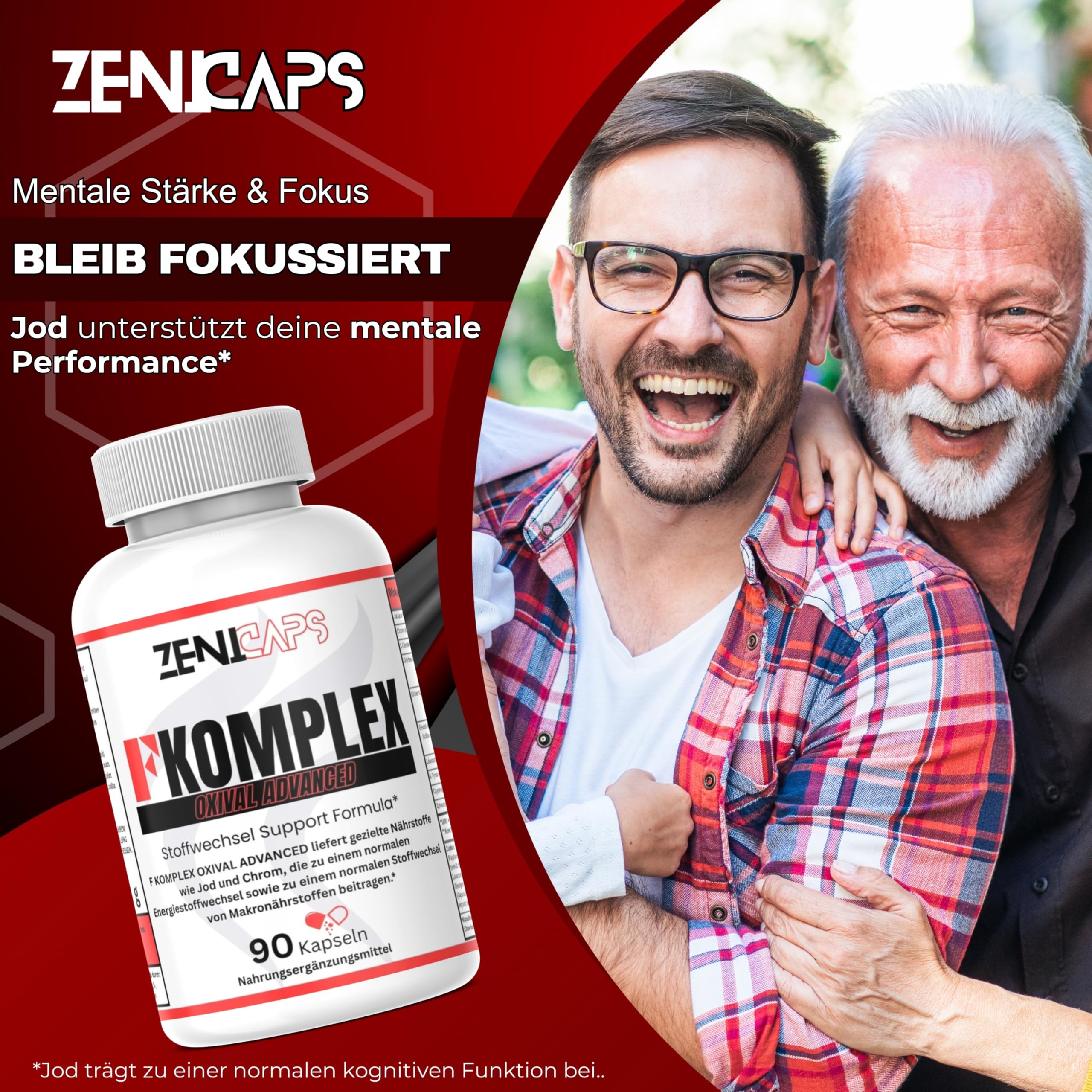 F KOMPLEX OXIVAL ADVANCED Original Kapseln Stoffwechsel FKomplex Support Complex F-Komplex Formula* | Einfache Anwendung | 90 Kapseln (90 Kapseln)