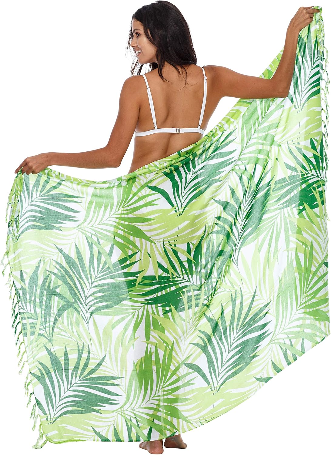 SHU-SHI Womens Beach Cover Up Sarong Swimsuit Cover-Up Pareo Coverups Print - Image 5