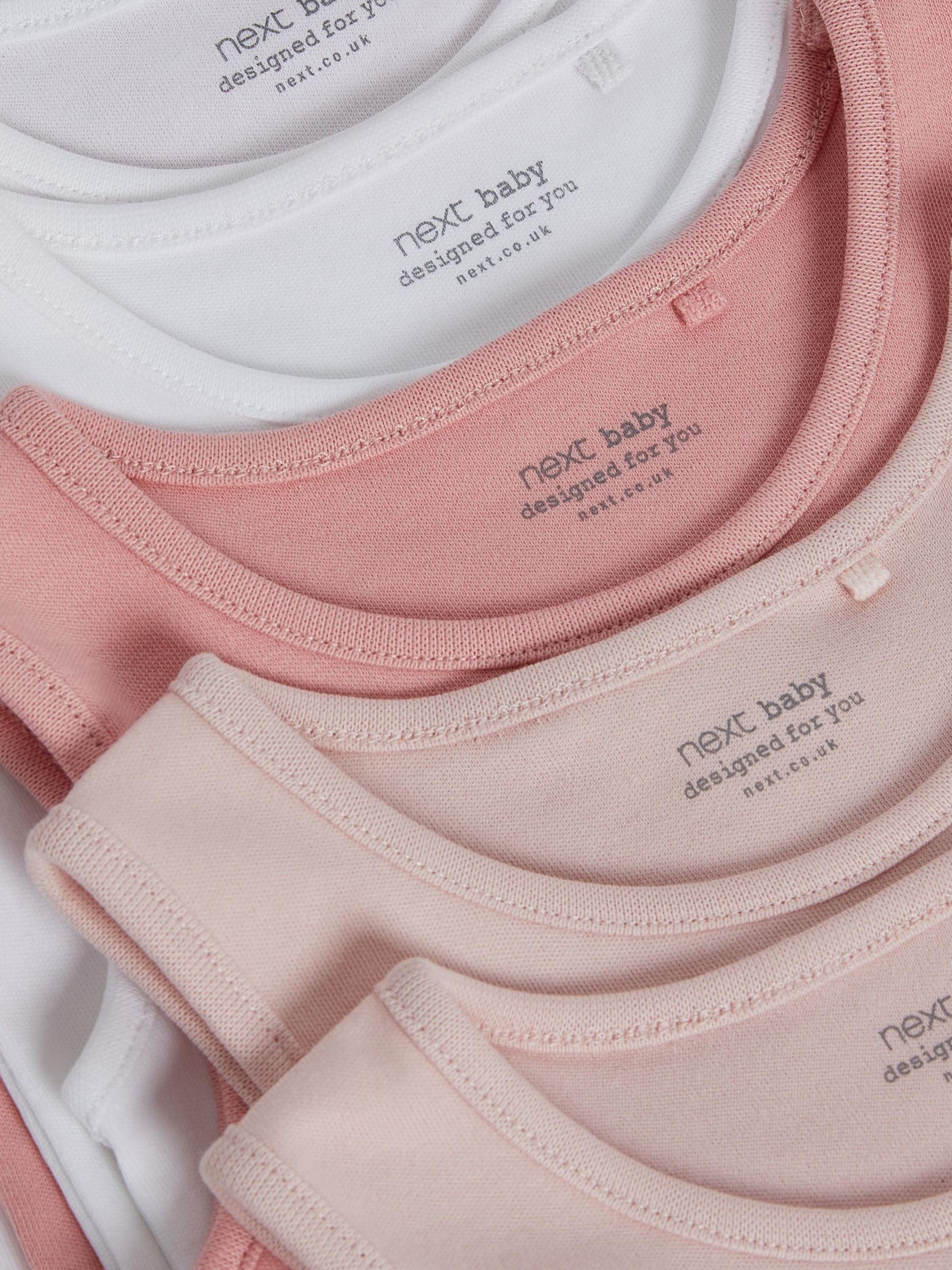 NEXT Bambina Confezione da 7 body a canotta per neonati in 100% cotone