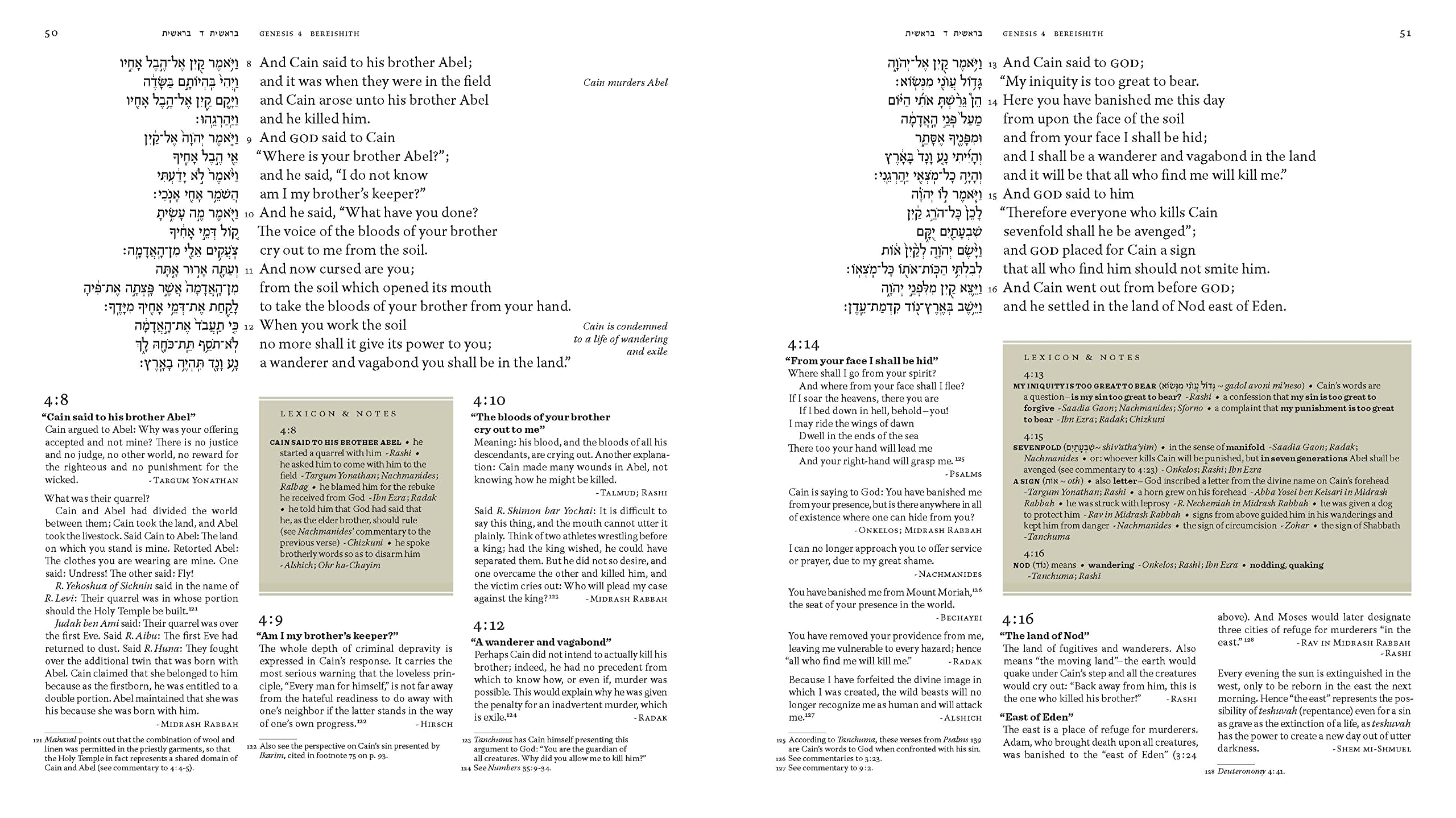 Buch Genesis mit Kommentar und Einsichten von 500 Weisen und Mystikern