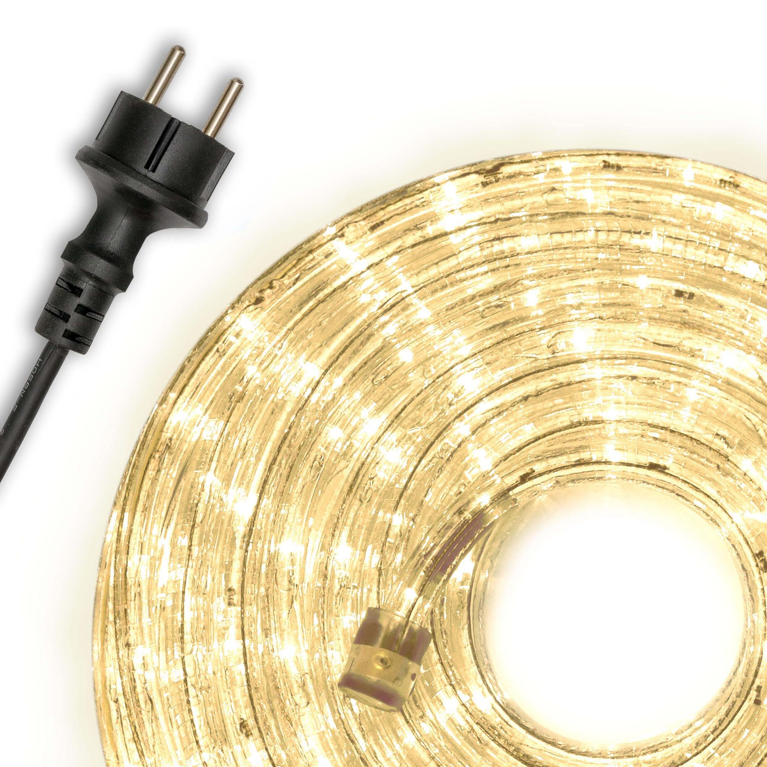 20 m 480 LED guirnalda de luz blanca cálida – Interior y exterior – ahorro de energía de decoración para jardín, fiesta, Navidad, boda, longitud total aprox. 21,50 m