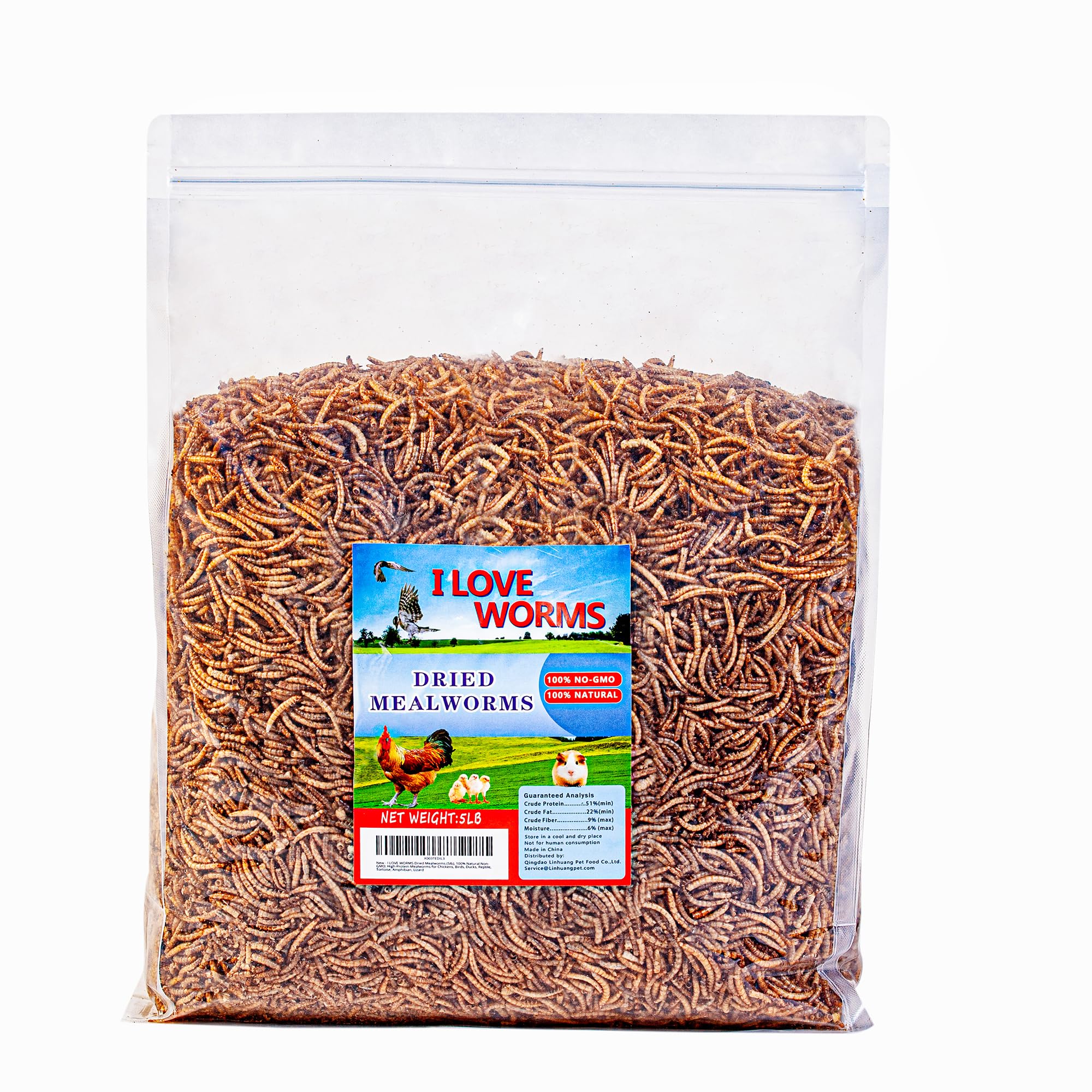 I LOVE WORMS Dried Mealworms