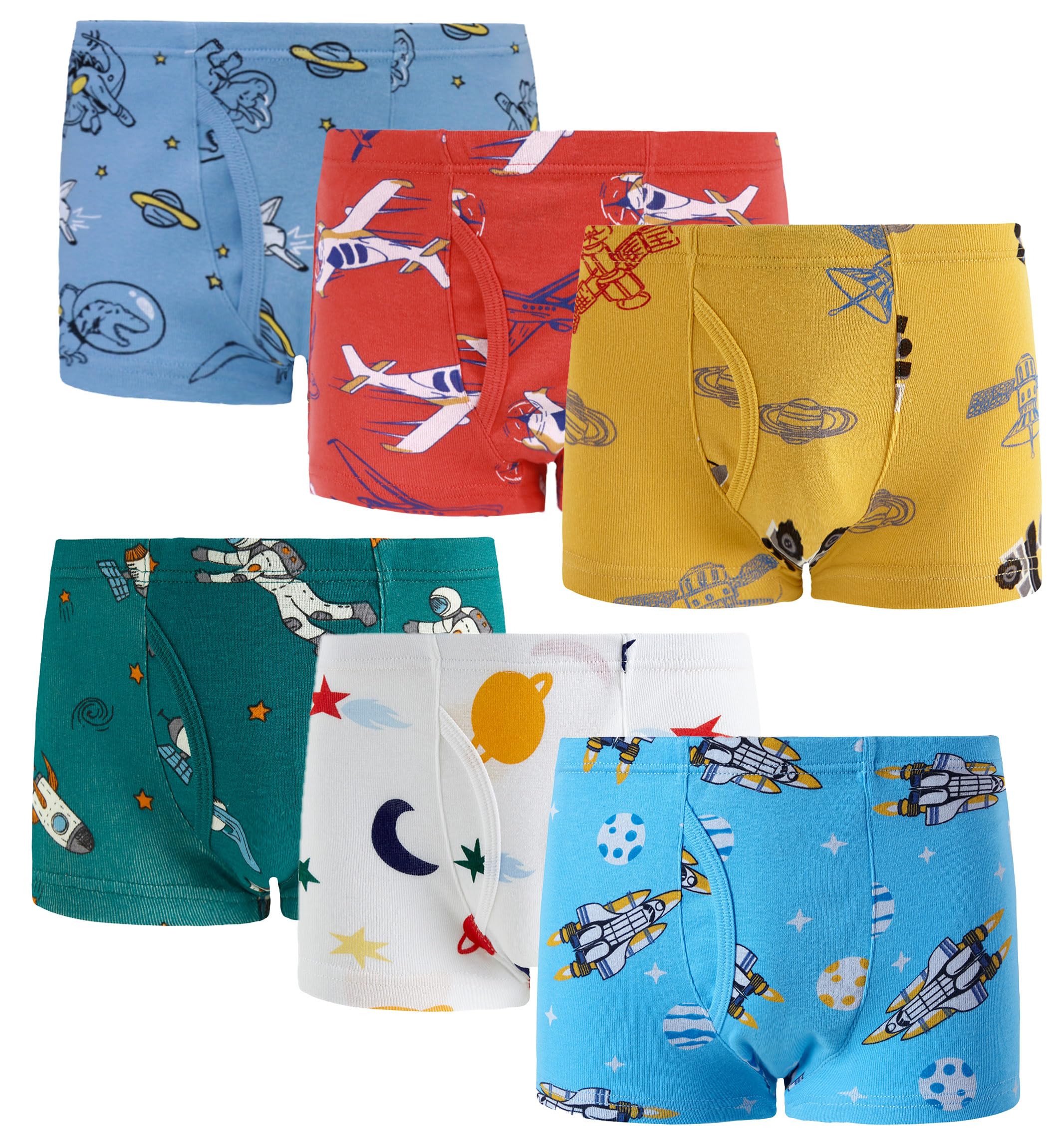 Sladatona Boys Boxer Briefs Shorts Cotton Dinosaur Shark Baby Toddler Underwear for Kids Boy 3/6 Pack