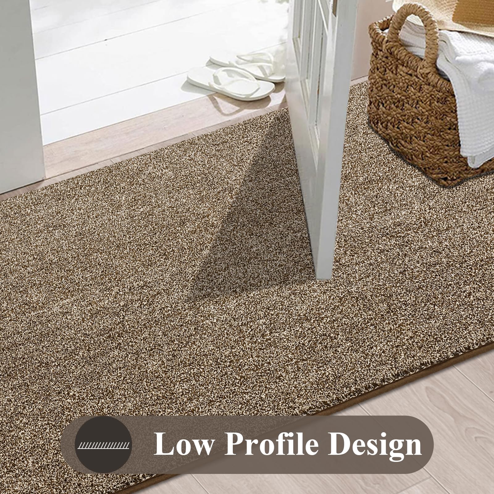 Enyhom Alfombra Pasillo Larga 80 x 300 cm, Moderna Absorbente Alfombra Cocina Lavable Esponjosas Tapete Cocina Entrada, Alfombra Antideslizante para Pasillos, Entrada, Dormitorio, Lavandería