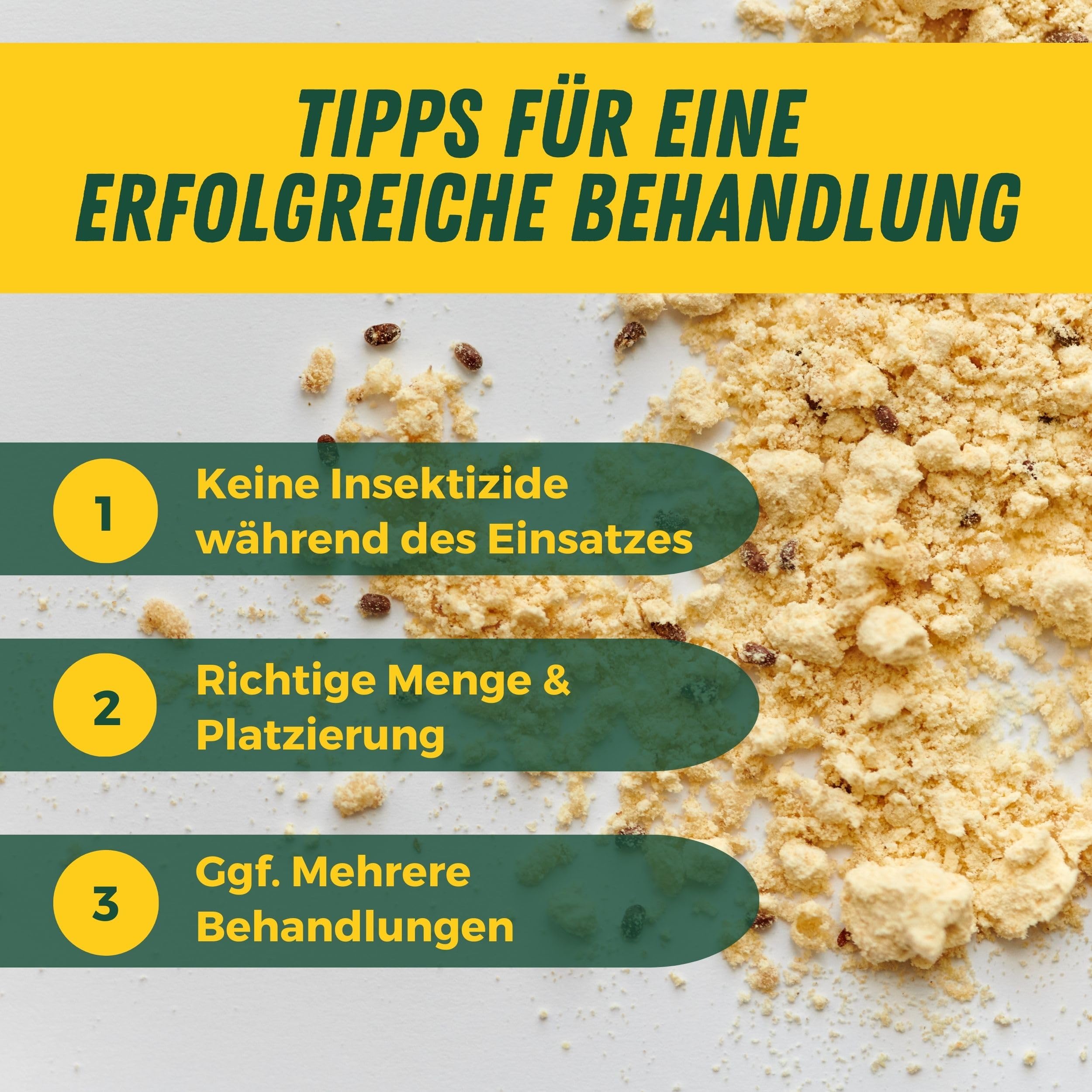 Lagererzwespen - 40 Nützlinge - Gegen Brotkäfer, Kornkäfer, Maiskäfer, Reiskäfer, Getreidekapuziner uvm - Wirkt NICHT gegen Speckkäfer & Reismehlkäfer - Zwei Lagererzwespen Arten (3 Stück)