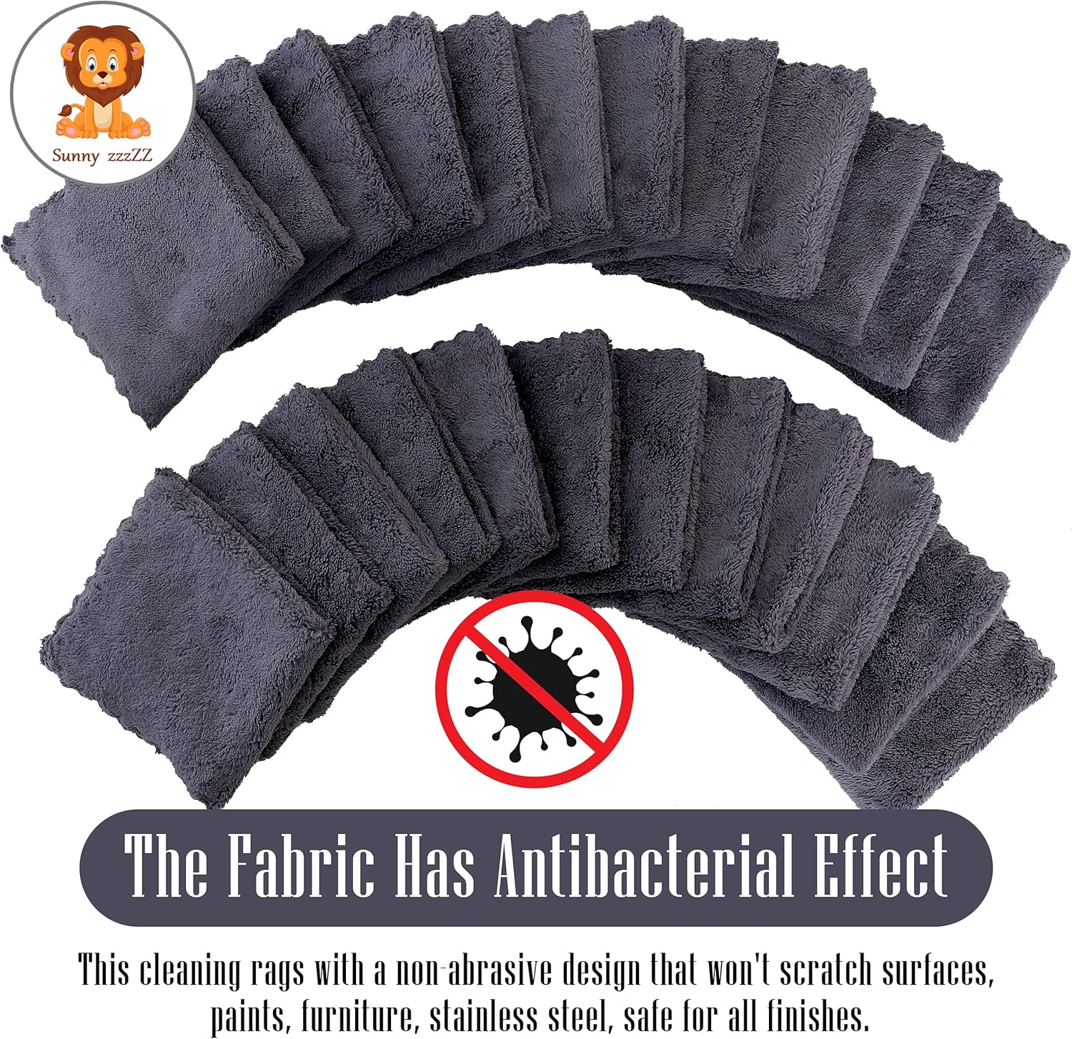 24 Pack Kitchen Dishcloths - Does Not Shed Fluff - No Odor Reusable Dish Towels, Premium Dish Cloths, Super Absorbent Coral Fleece Cleaning Cloths, Nonstick Oil Washable Fast Drying (Multicolor) : Home & Kitchen