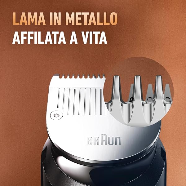 King C. Gillette Kit Regolabarba Uomo, 1 Testina, 3 Pettini Regolatori, 1 Spazzolina, 1 Caricatore, Rasoio Barba Elettrico, Idea Regalo Uomo Kit Professionale - 3