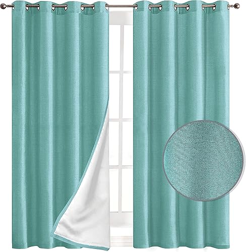 Elegant Comfort Cortinas opacas con ojales en la parte superior, juego de 2 paneles, tratamiento de ventana, aislamiento térmico, oscurecimiento de