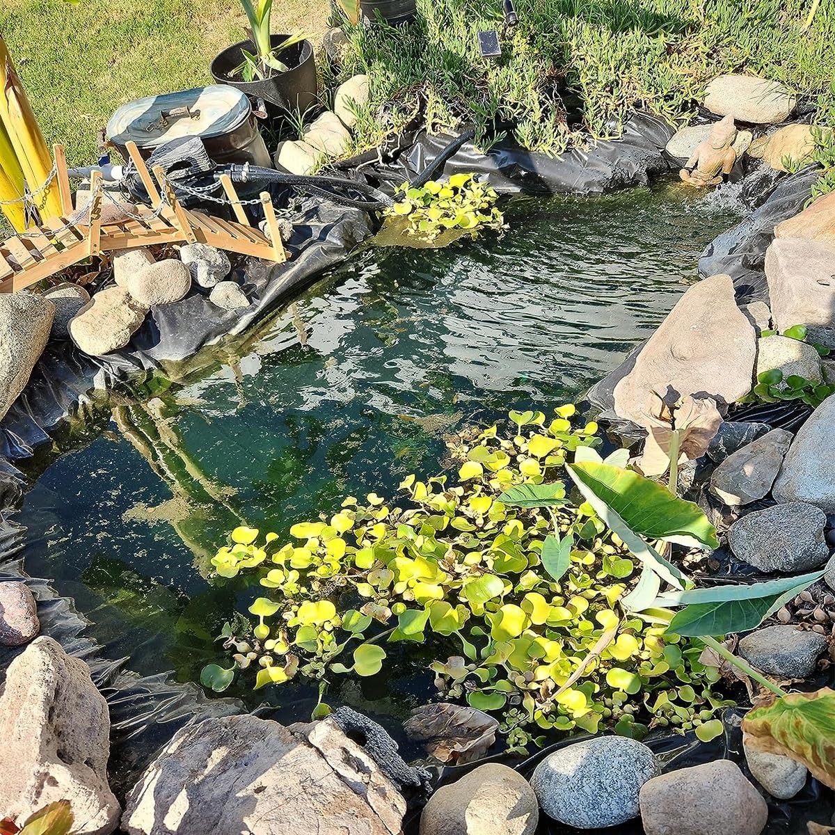 Pond Liner - Membrana de polietileno de alta densidad de 6 mm para acuicultura, cascadas y construcción, ideal para revestimiento de estanques al aire libre