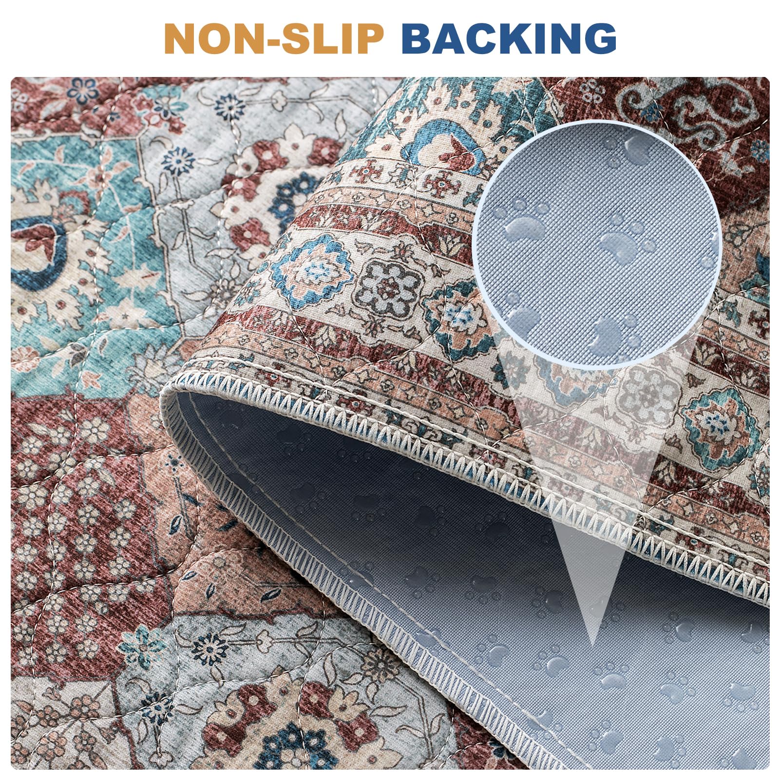 BomDa Tappeti Lavabili per Cani, 2 Pezzi Tappeti Assorbenti Riutilizzabili, Tappetino per Addestramento del Cane, Gatti, Conigli, Porcellini d'India, Antiscivolo (Pattern 4, 91.5x104cm)