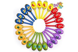 JOYIN 24 Pack Mini Musical Maracas for Livening up Your Celebrations