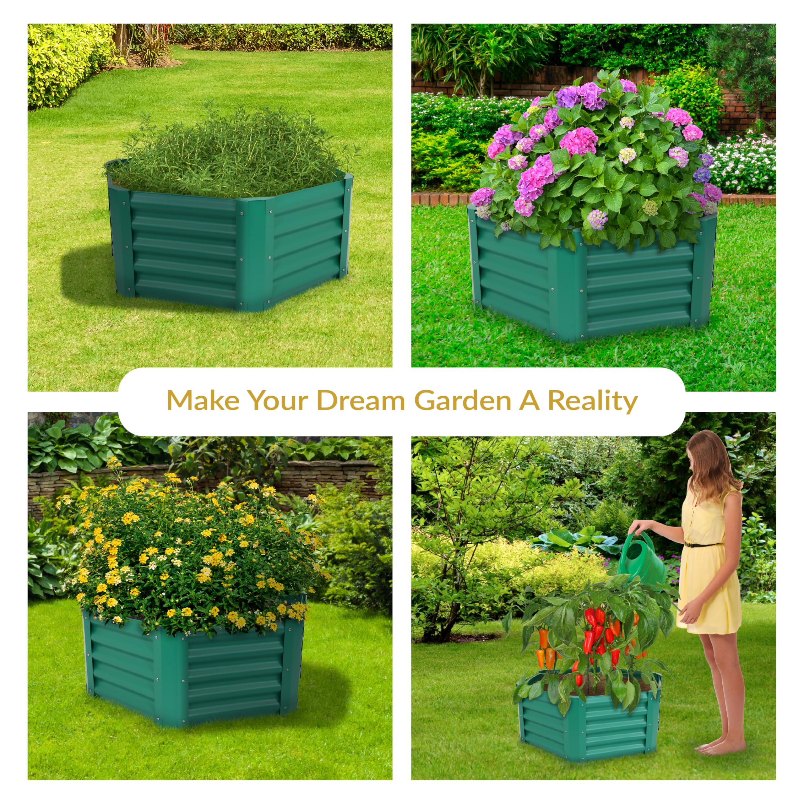 green garden FlashYamaki D-126 牛骨サドル Amazon.com: Sunnydaze Galvanized Raised Garden Bed Outdoor - Metal