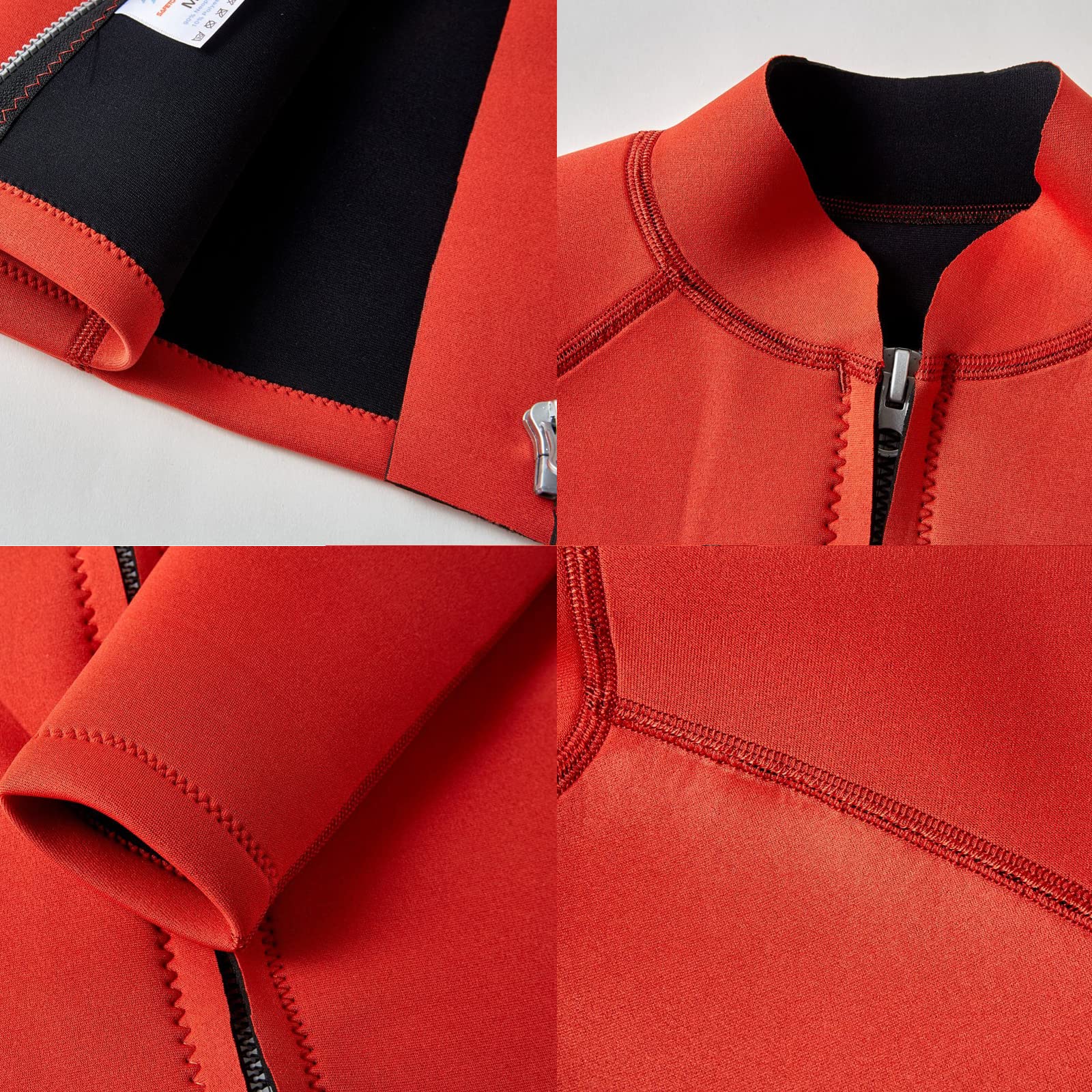Mute Giacca Donne 2mm Neoprene Top Surf Suit Top Giacca Maniche Lunghe Cerniera Anteriore Nuotare Surf Tute Top Giacca Diving