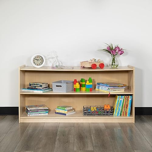 Miniatura 39 de Flash Furniture Hercules Series - Gabinete de almacenamiento de madera de 5 secciones para aula, gabinete de almacenamiento para aula escolar con 5