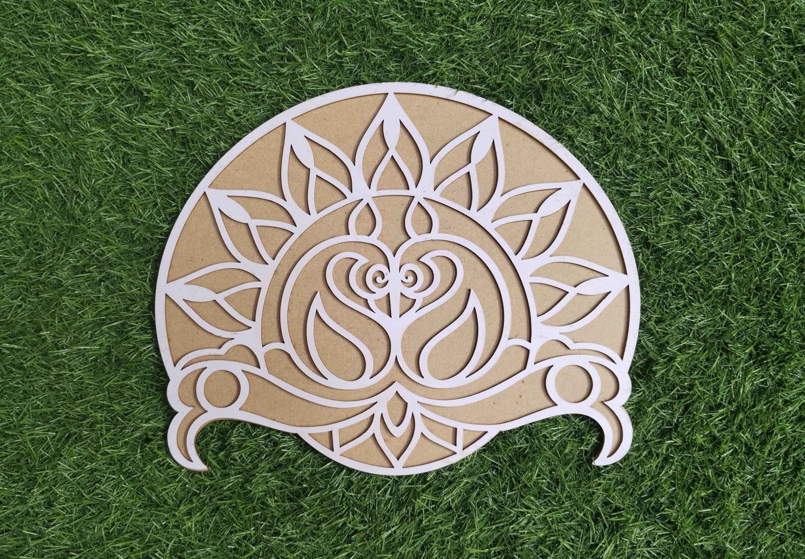 Rangoli Stencil - Wooden/MDF Material | Ready to Draw for Festivals & Events (Peacock Design A) (B0CS6ZWCG3) Amazon Price History, Amazon Price Tracker