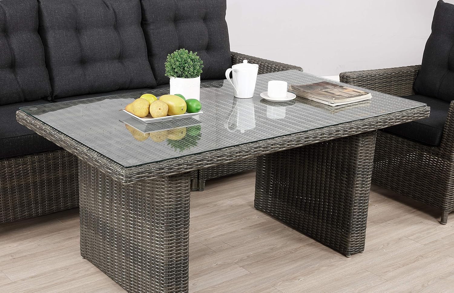 Asti AllWeather Wicker Outdoor 26" H Cocktail Table