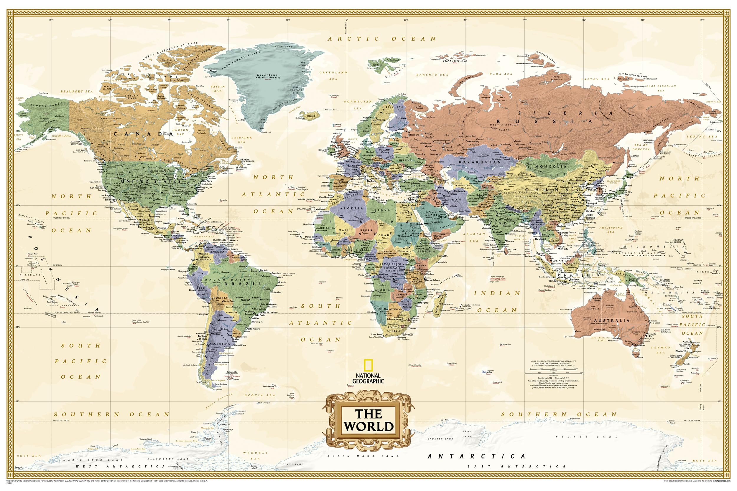 National Geographic World Wall MapExplorer Executive (91 x 61 cm)