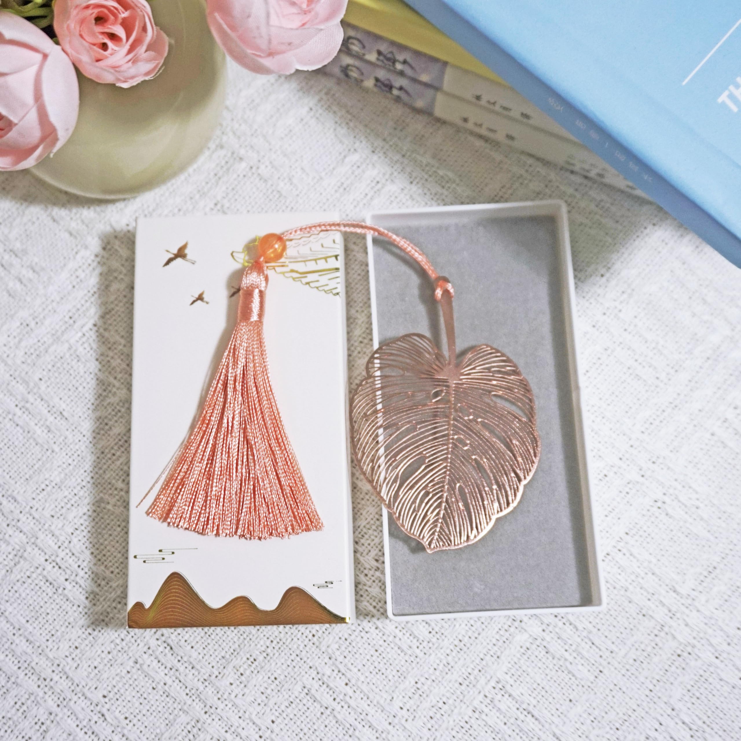 Boekenleggers Exquisite Metalen bladwijzers met kwast Boekenleggers Exquisite Metalen bladwijzers met kwast
