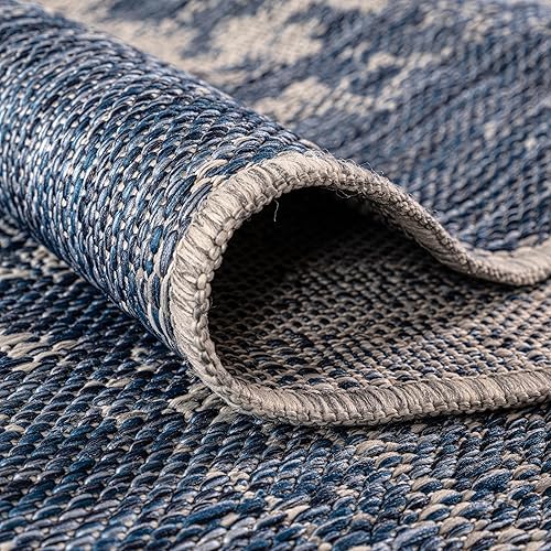 Miniatura 7 de Keen Home Design Terrace - Alfombra lavable de 8 x 10 pies para patio, cocina, balcón, playa, jardín, terraza y porche, tamaño 7 pies 7 x 10 pies