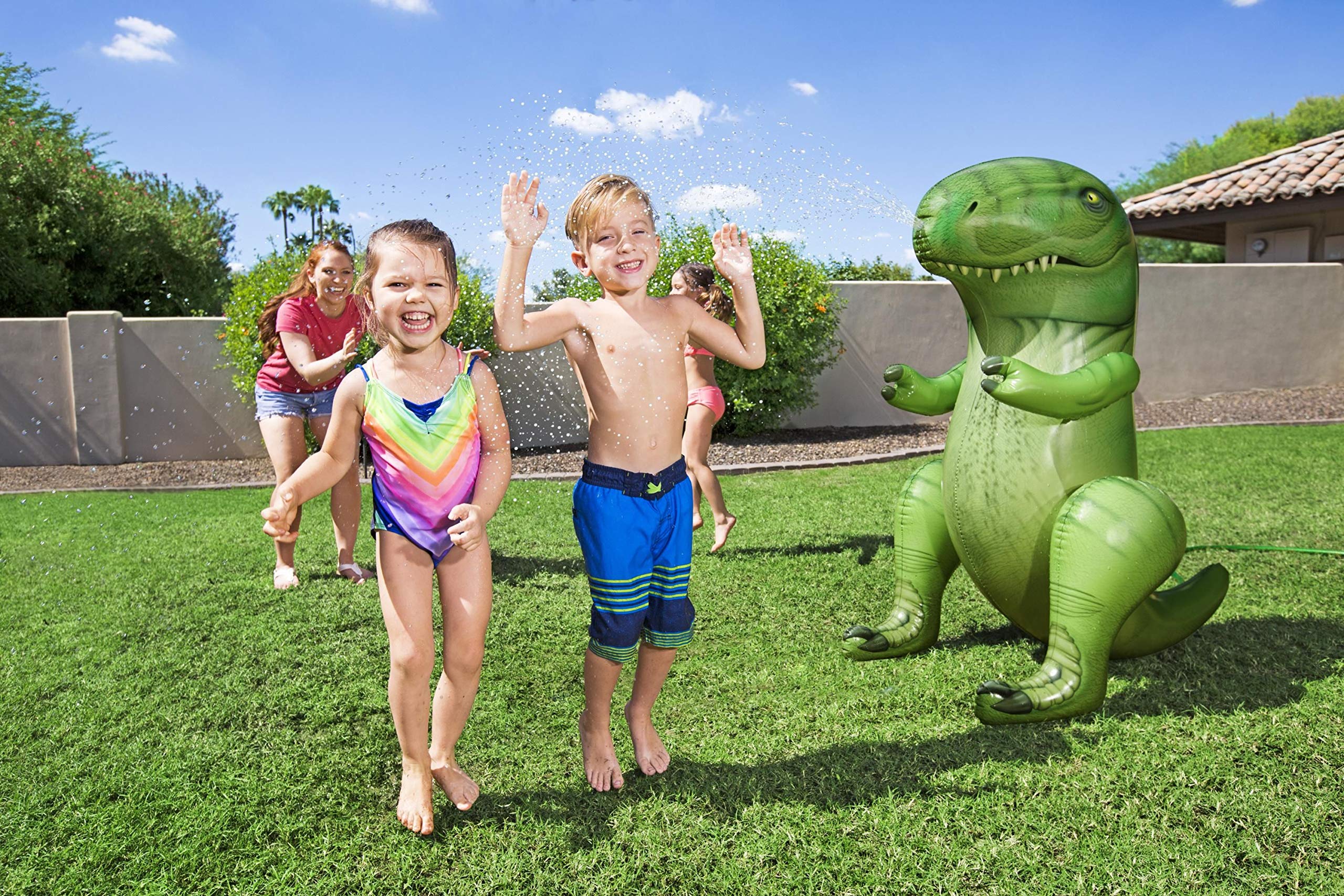 Bestway 52294 Gioco spruzza Acqua a Forma di Dinosauro, 3 Anni+
