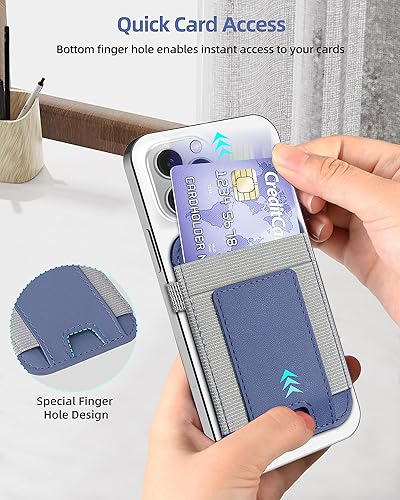 Miniatura 197 de ExtreLife Magsafe Wallet, cartera magnética más fuerte para iPhone 17/16/15/14/13/12, para tarjetero Magsafe con 2 ranuras para tarjetas, bloqueo